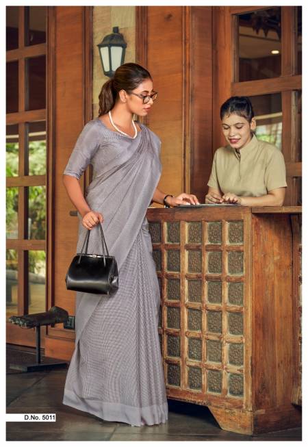 Malgudi Silk Uniform Printed Designer Wholesale Sarees For Bussiness